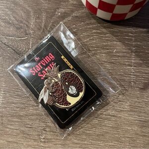 The Starving Saints Bee & Pomegranate Lungs Enamel Pin